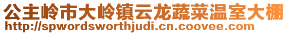 公主嶺市大嶺鎮云龍蔬菜溫室大棚