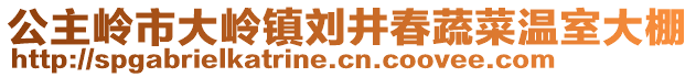 公主嶺市大嶺鎮(zhèn)劉井春蔬菜溫室大棚