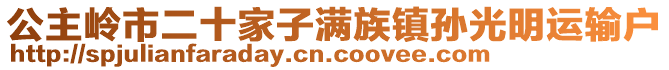 公主嶺市二十家子滿族鎮(zhèn)孫光明運輸戶