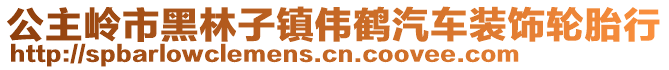 公主嶺市黑林子鎮(zhèn)偉鶴汽車裝飾輪胎行