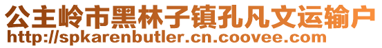 公主嶺市黑林子鎮(zhèn)孔凡文運(yùn)輸戶(hù)