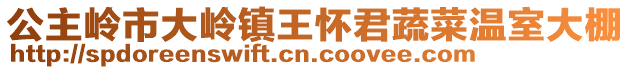 公主嶺市大嶺鎮(zhèn)王懷君蔬菜溫室大棚