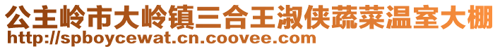 公主嶺市大嶺鎮三合王淑俠蔬菜溫室大棚