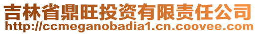 吉林省鼎旺投資有限責(zé)任公司