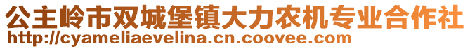 公主嶺市雙城堡鎮(zhèn)大力農(nóng)機(jī)專業(yè)合作社