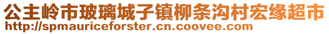 公主嶺市玻璃城子鎮(zhèn)柳條溝村宏緣超市