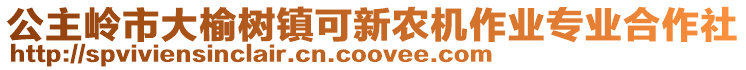 公主嶺市大榆樹鎮(zhèn)可新農(nóng)機(jī)作業(yè)專業(yè)合作社