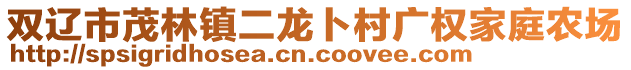 雙遼市茂林鎮(zhèn)二龍卜村廣權家庭農場