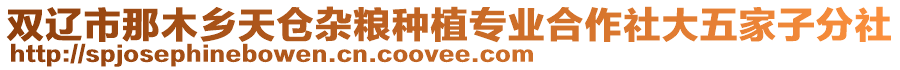 雙遼市那木鄉(xiāng)天倉(cāng)雜糧種植專業(yè)合作社大五家子分社