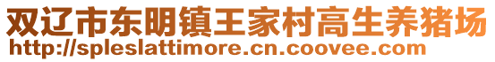 双辽市东明镇王家村高生养猪场