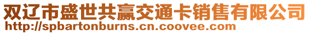 双辽市盛世共赢交通卡销售有限公司