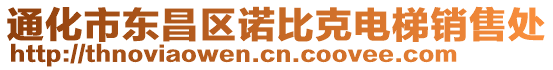 通化市東昌區(qū)諾比克電梯銷售處