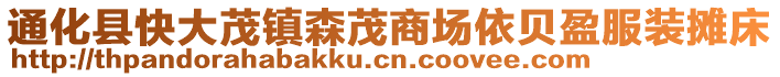 通化縣快大茂鎮(zhèn)森茂商場依貝盈服裝攤床