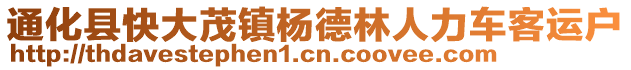 通化縣快大茂鎮(zhèn)楊德林人力車客運(yùn)戶