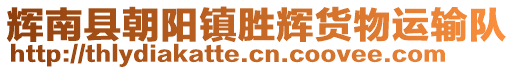 輝南縣朝陽(yáng)鎮(zhèn)勝輝貨物運(yùn)輸隊(duì)