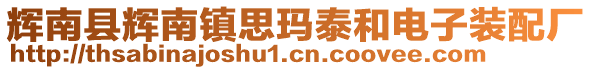 輝南縣輝南鎮(zhèn)思瑪泰和電子裝配廠