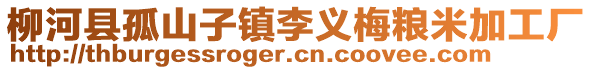 柳河縣孤山子鎮(zhèn)李義梅糧米加工廠