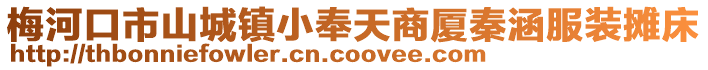 梅河口市山城鎮小奉天商廈秦涵服裝攤床