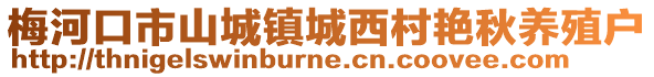梅河口市山城鎮城西村艷秋養殖戶