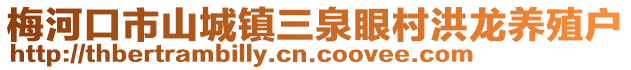梅河口市山城鎮三泉眼村洪龍養殖戶