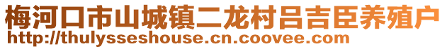 梅河口市山城鎮二龍村呂吉臣養殖戶