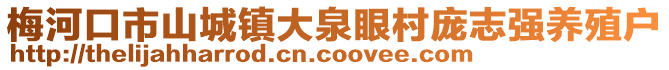 梅河口市山城鎮大泉眼村龐志強養殖戶