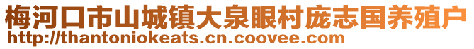 梅河口市山城鎮大泉眼村龐志國養殖戶