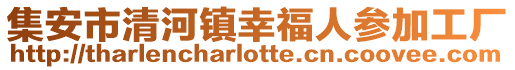 集安市清河镇幸福人参加工厂