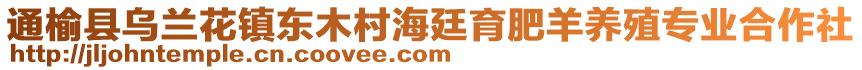 通榆縣烏蘭花鎮(zhèn)東木村海廷育肥羊養(yǎng)殖專業(yè)合作社