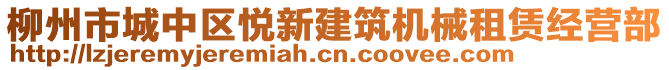 柳州市城中區(qū)悅新建筑機(jī)械租賃經(jīng)營(yíng)部