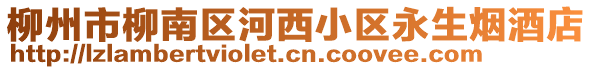 柳州市柳南区河西小区永生烟酒店