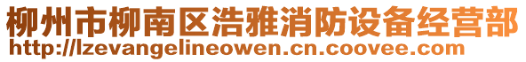 柳州市柳南區(qū)浩雅消防設備經(jīng)營部