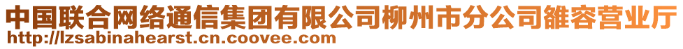 中國聯(lián)合網(wǎng)絡(luò)通信集團有限公司柳州市分公司雒容營業(yè)廳