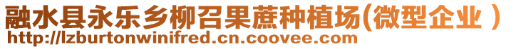 融水縣永樂(lè)鄉(xiāng)柳召果蔗種植場(chǎng)(微型企業(yè)）