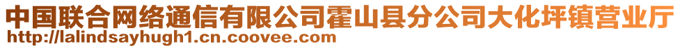 中國(guó)聯(lián)合網(wǎng)絡(luò)通信有限公司霍山縣分公司大化坪鎮(zhèn)營(yíng)業(yè)廳