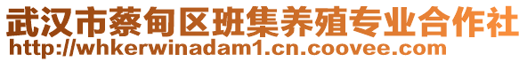 武漢市蔡甸區(qū)班集養(yǎng)殖專業(yè)合作社