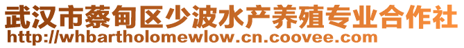 武漢市蔡甸區(qū)少波水產(chǎn)養(yǎng)殖專業(yè)合作社