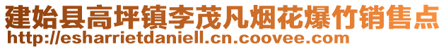 建始县高坪镇李茂凡烟花爆竹销售点