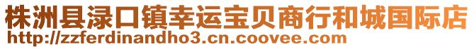 株洲縣淥口鎮(zhèn)幸運(yùn)寶貝商行和城國際店