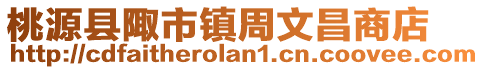 桃源县陬市镇周文昌商店