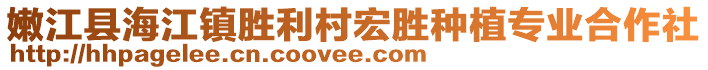 嫩江縣海江鎮(zhèn)勝利村宏勝種植專業(yè)合作社