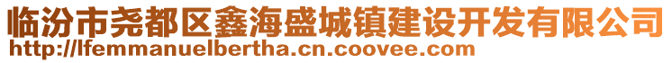 臨汾市堯都區(qū)鑫海盛城鎮(zhèn)建設開發(fā)有限公司