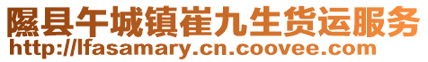 隰縣午城鎮(zhèn)崔九生貨運(yùn)服務(wù)