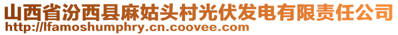 山西省汾西縣麻姑頭村光伏發(fā)電有限責(zé)任公司