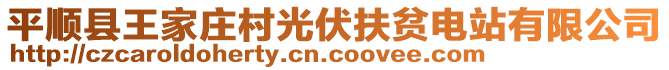 平順縣王家莊村光伏扶貧電站有限公司