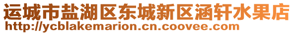 運(yùn)城市鹽湖區(qū)東城新區(qū)涵軒水果店