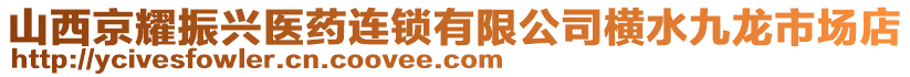 山西京耀振興醫(yī)藥連鎖有限公司橫水九龍市場店