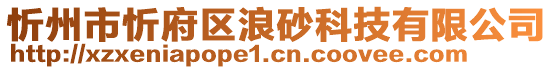 忻州市忻府區(qū)浪砂科技有限公司