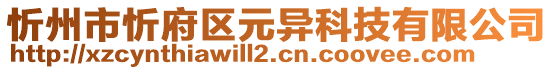 忻州市忻府區(qū)元異科技有限公司