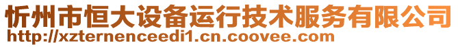 忻州市恒大設(shè)備運行技術(shù)服務(wù)有限公司